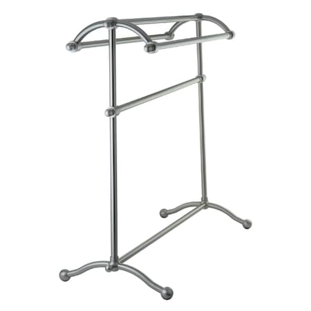 Kingston Brass Pedestal Towel Rack, Brushed Nickel CC2298